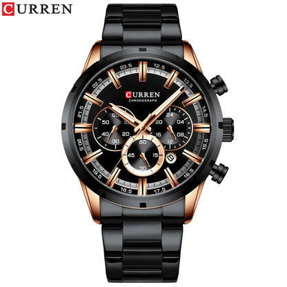 Luxury CURREN Men's Waterproof Chronograph Watch