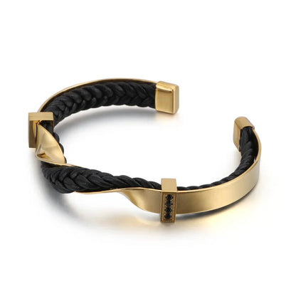 Kalen Men's Unique Irregular Bracelets - Gold/Silver