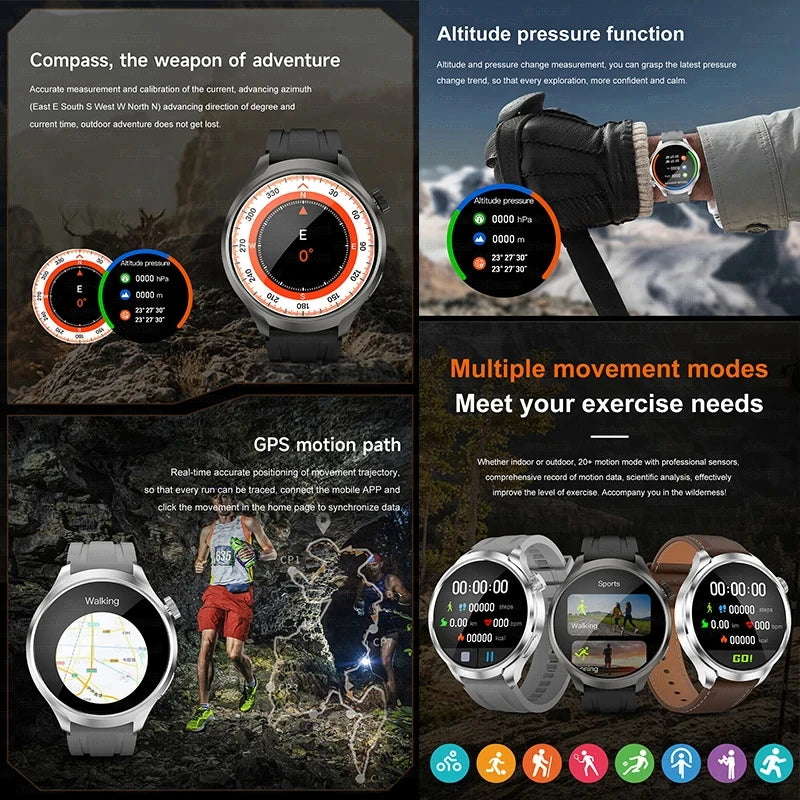 GT5 Pro Smart Watch - AMOLED Screen, NFC, IP68