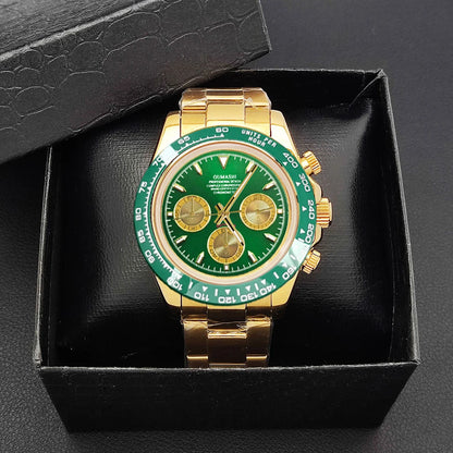 Relógio de luxo personalizado 39.3mm cronógrafo masculino novo relógio de ouro vk63 relógio cronógrafo masculino vk63 à prova dwaterproof água 10atm