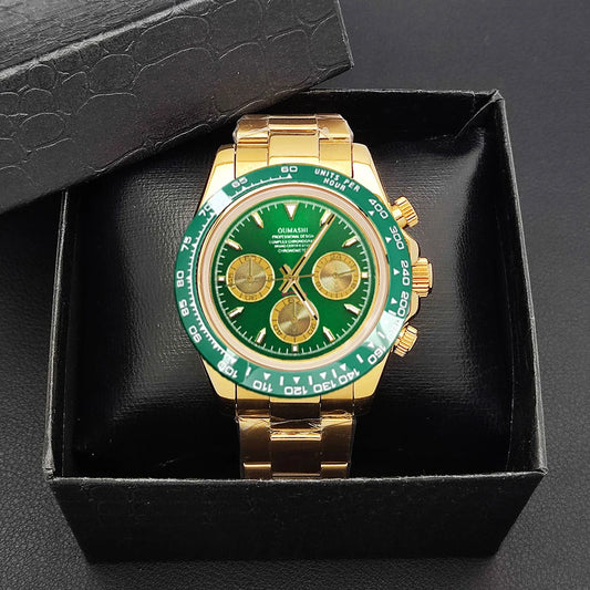 Relógio de luxo personalizado 39.3mm cronógrafo masculino novo relógio de ouro vk63 relógio cronógrafo masculino vk63 à prova dwaterproof água 10atm