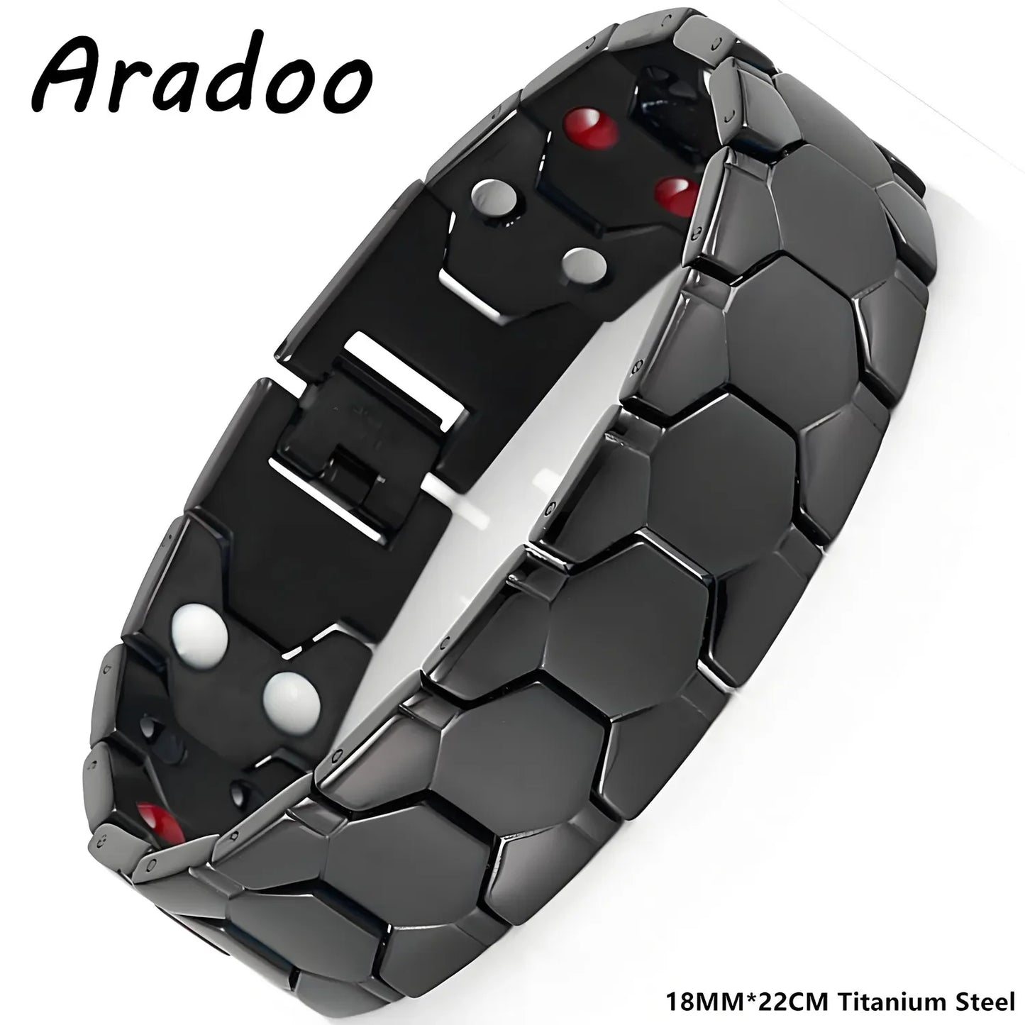 Titanium Steel Magnetic Bracelet for Men - ARADOO