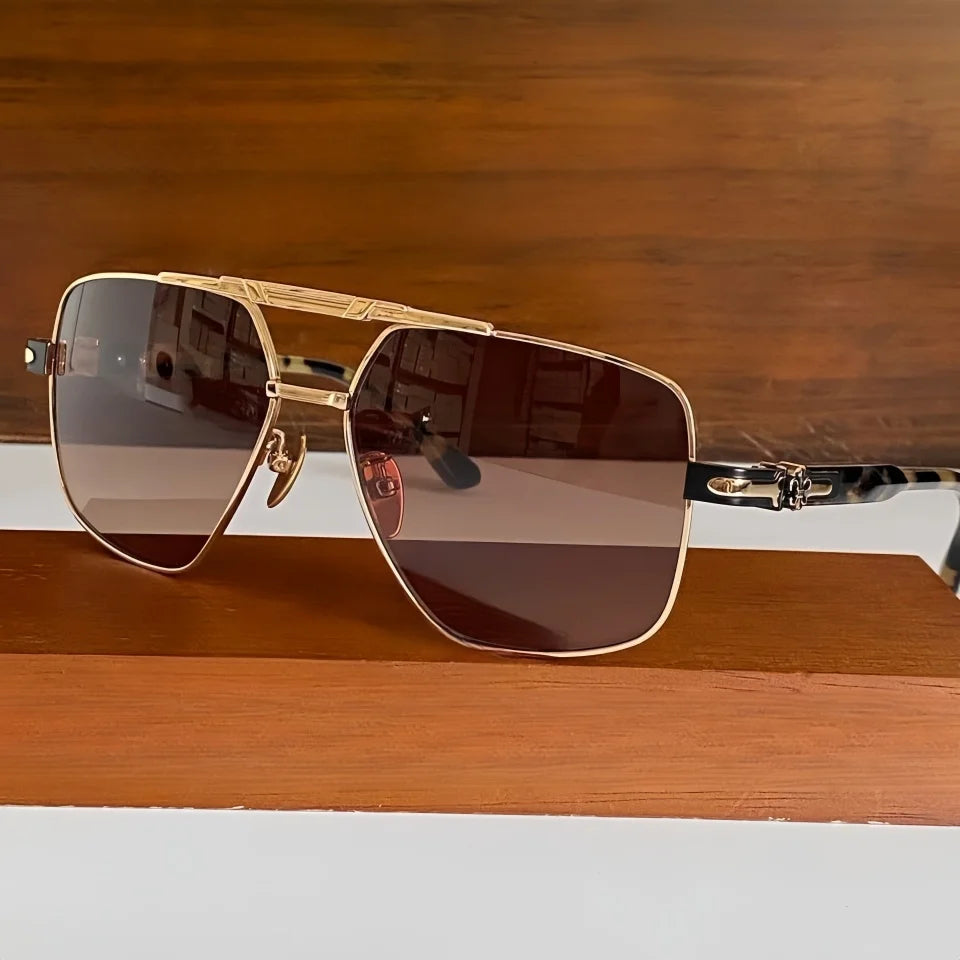 2025 New Irregular Polygonal Pilot Fashion Sun Glasses UV400 Brand Design High Quality Outdoor Driving Men's Women's Sunglasses