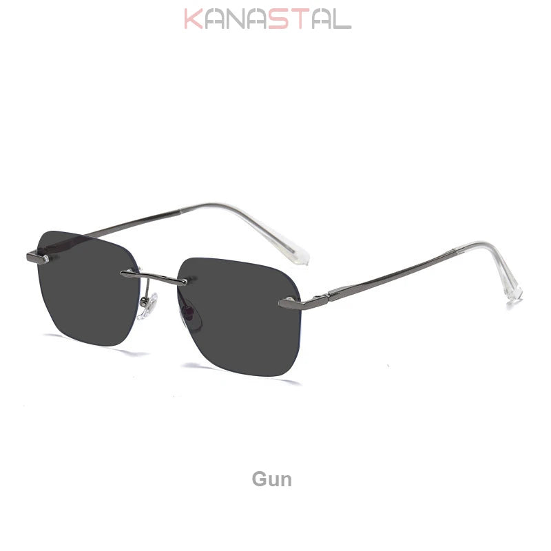Polarized Frameless Titanium Sunglasses UV400