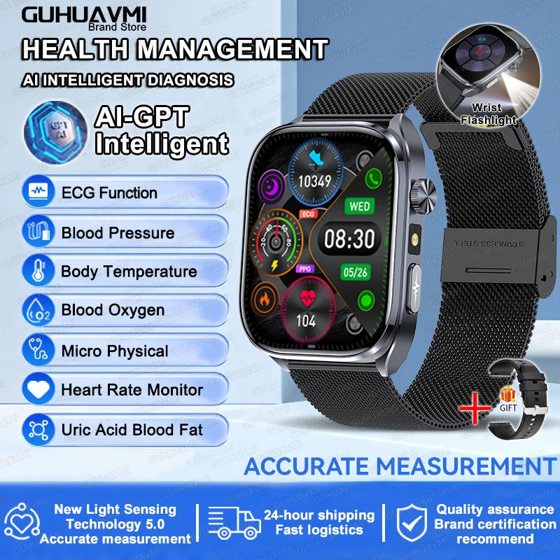 2025 Smartwatch ECG Heart Health Monitor