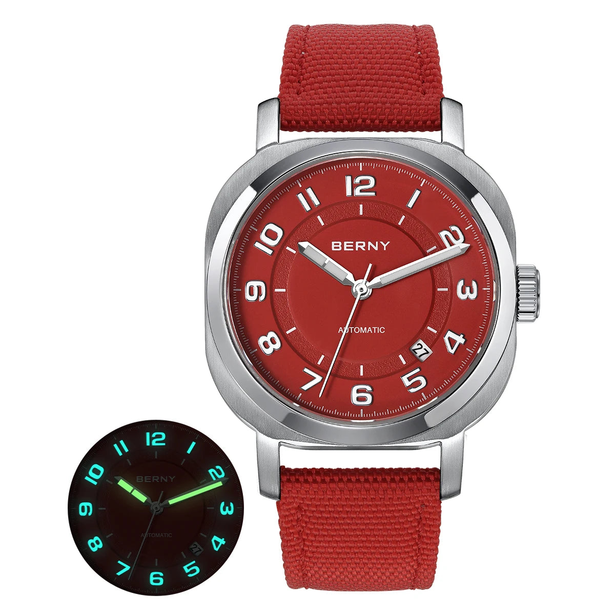 BERNY Women's Automatic Sapphire Watch - Luminous & Elegant