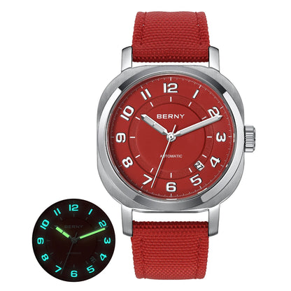 BERNY Women's Automatic Sapphire Watch - Luminous & Elegant