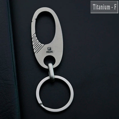 Titanium Luxury Keychain for Men - Ultra-Light Carabiner