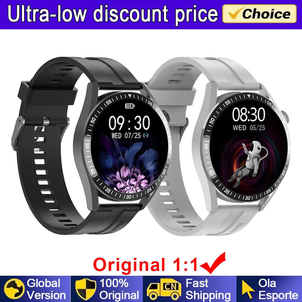 Smart Watch Men Watch 5 Pro AMOLED 360*360 HD Screen Bluetooth Call GPS NFC Heart Rate Monitor SmartWatches 2025 New for Android