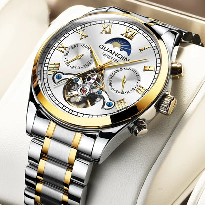 Guanqin Luxury Men's Automatic Tourbillon Watch