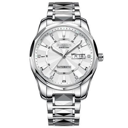 Men's Tungsten Steel Luminous Mechanical Watch