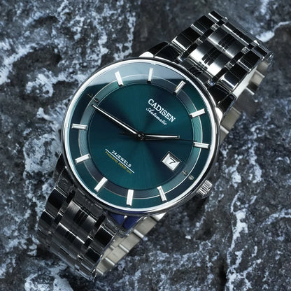 CADISEN 2026 Mechanical Wristwatches MIYOTA 9015 Automatic Ultra-thin Watch Sapphire Waterproof Business Watches Gift With Box