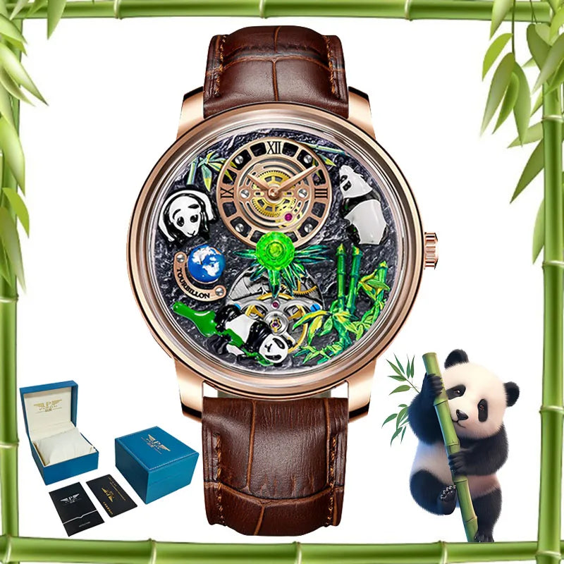Panda Treasure Symbol Men's Mechanical Watch 45.5mm