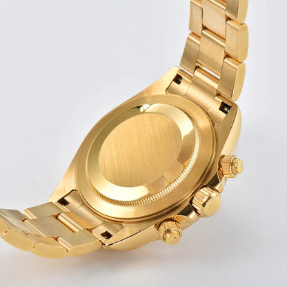 Relógio de luxo personalizado 39.3mm cronógrafo masculino novo relógio de ouro vk63 relógio cronógrafo masculino vk63 à prova dwaterproof água 10atm