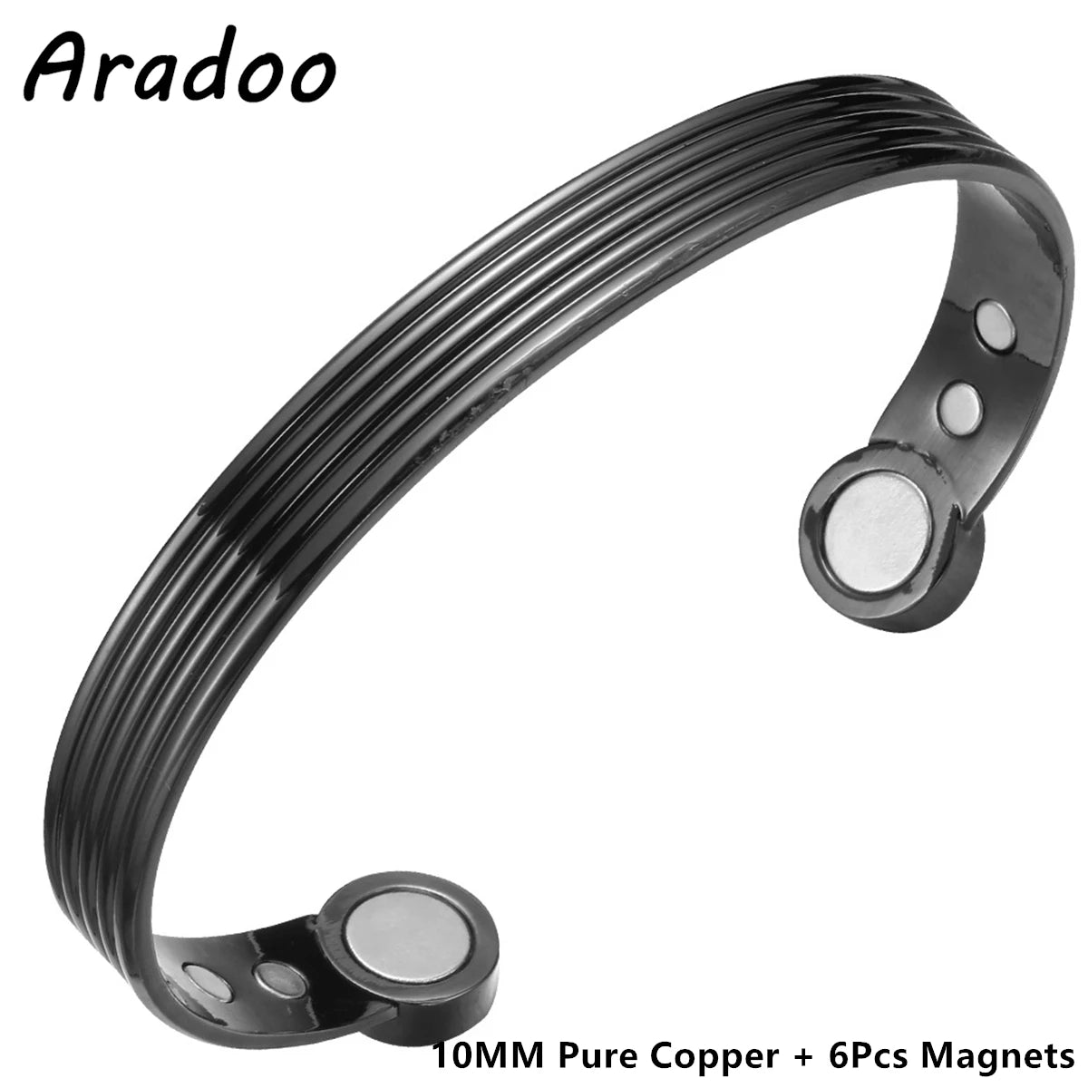 ARADOO Copper Magnetic Bracelets for Men Women with Neodymium Magnets Tree of Life Pure Copper Cuff Bangle Jewelry Gift