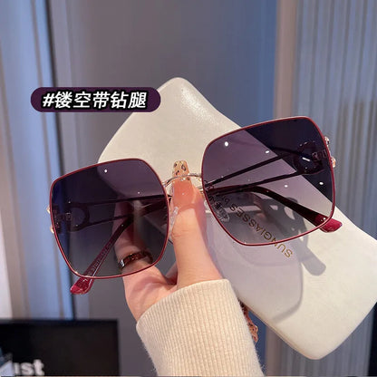 2025 nova moda óculos de sol feminino polarizado vintage oversized óculos de sol para mulheres tendência óculos ao ar livre uv400