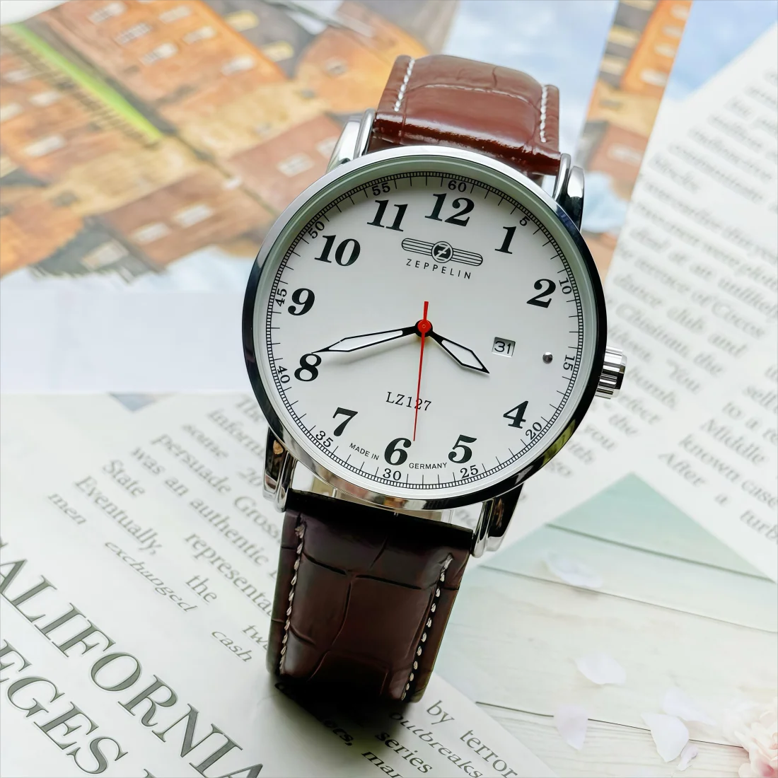 2026 New Luxury Zeppelin Casual Fashion Belt Mesh Band Men's Sweep Seconds Movement Best Selling Product Direct Mail Men' Watch