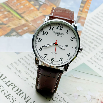 2026 New Luxury Zeppelin Casual Fashion Belt Mesh Band Men's Sweep Seconds Movement Best Selling Product Direct Mail Men' Watch