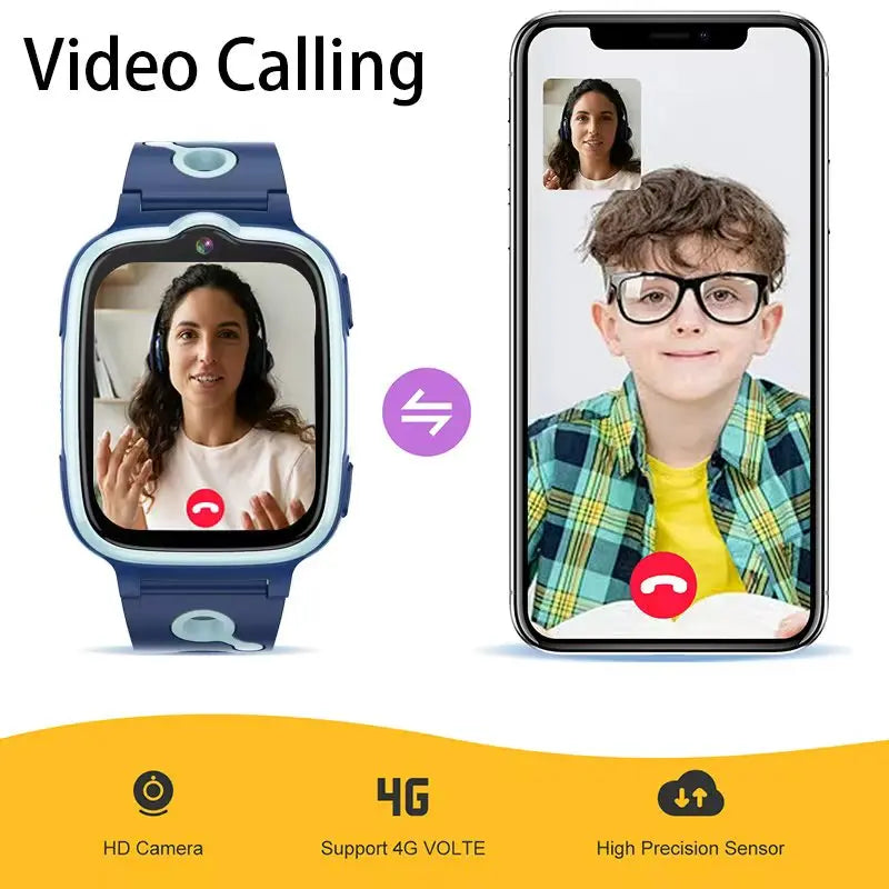 Para android crianças relógio inteligente sos gps localização chamada de vídeo cartão sim para crianças câmera smartwatch relógio à prova dwaterproof água para meninos meninas