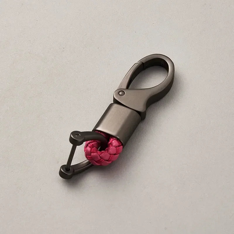 Custom Leather Logo Keychain with Laser Engraving