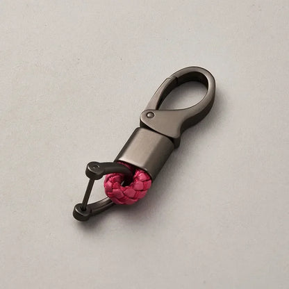 Custom Leather Logo Keychain with Laser Engraving