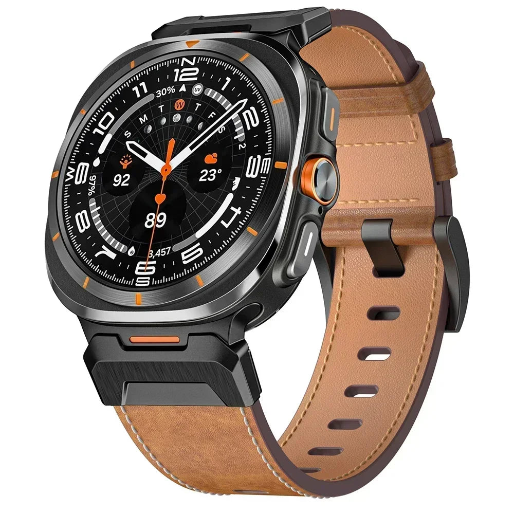 Premium Leather Band for Samsung Galaxy Watch Ultra