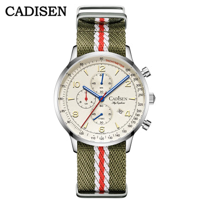 CADISEN Chronograph Men's Quartz Watch - MIYOTA Movement