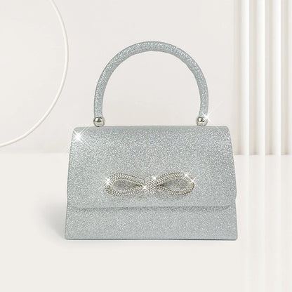 Glamorous Sequin Evening Clutch with Bowknot