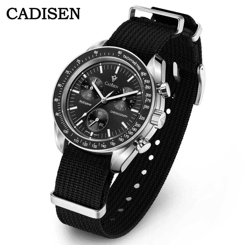 CADISEN 2026 Luxury Men's Quartz Chronograph Watch