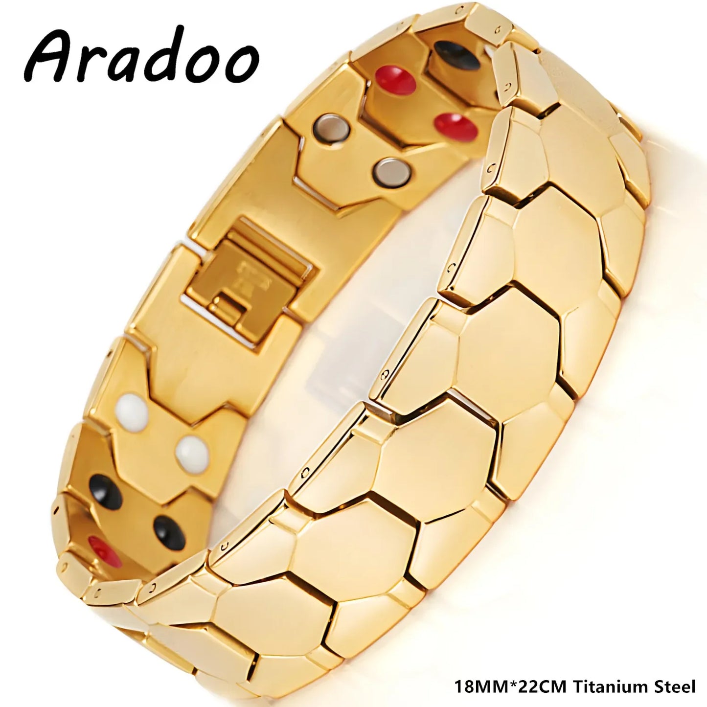 Titanium Steel Magnetic Bracelet for Men - ARADOO