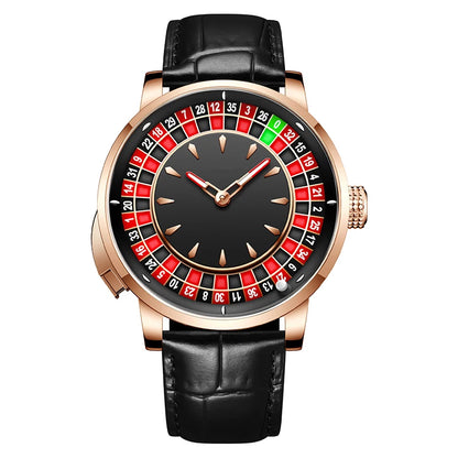 Luxury Men's Mechanical Roulette Watch - Sapphire Crystal