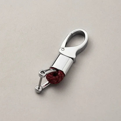 Custom Leather Logo Keychain with Laser Engraving