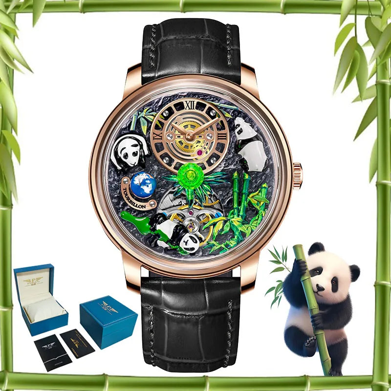 Panda Treasure Symbol Men's Mechanical Watch 45.5mm