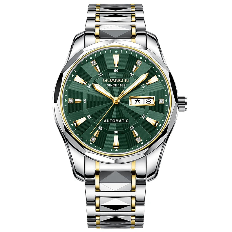 Men's Tungsten Steel Luminous Mechanical Watch