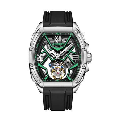 Aesop Tourbillon Skeleton Sapphire Men's Mechanical Watch