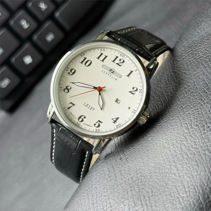2026 New Luxury Zeppelin Casual Fashion Belt Mesh Band Men's Sweep Seconds Movement Best Selling Product Direct Mail Men' Watch