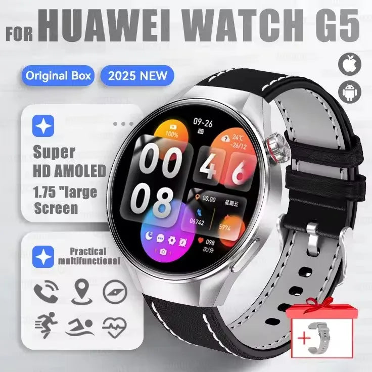 G5 Plus Smartwatch 1.75" AMOLED GPS Heart Rate