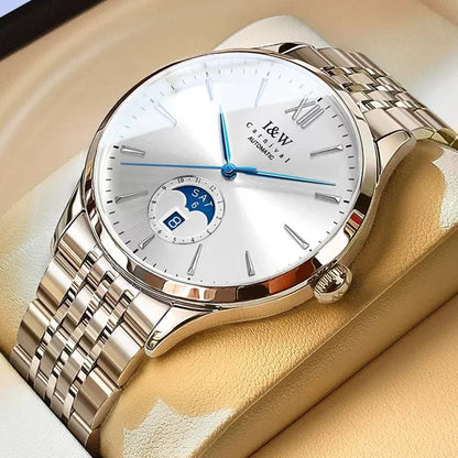 Carnival Men's Moon Phase Sapphire Mechanical Watch