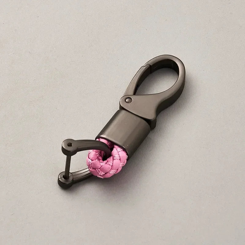 Custom Leather Logo Keychain with Laser Engraving