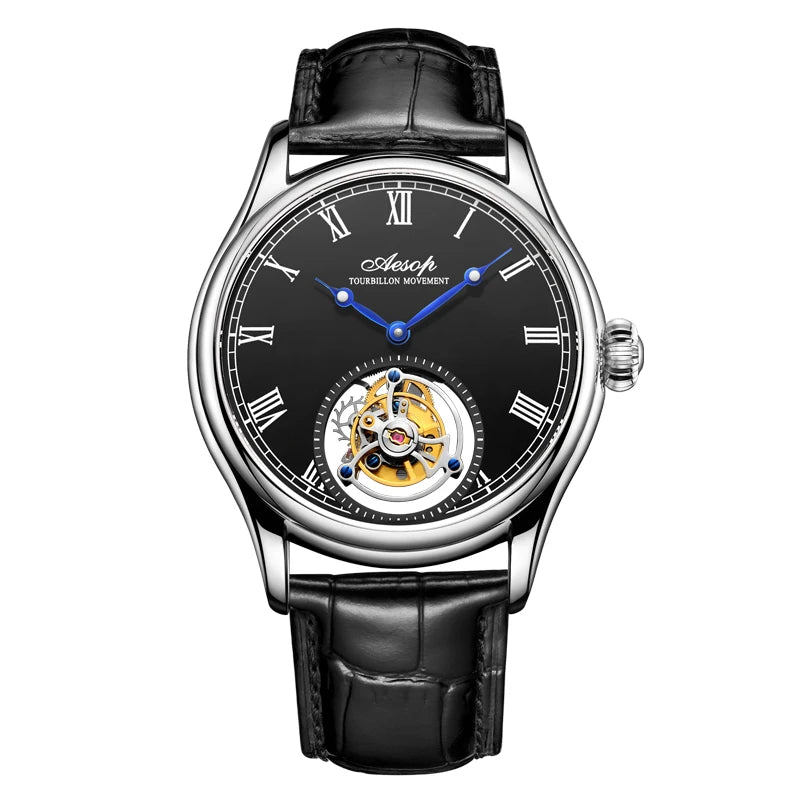 Aesop Luxury Skeleton Tourbillon Watch