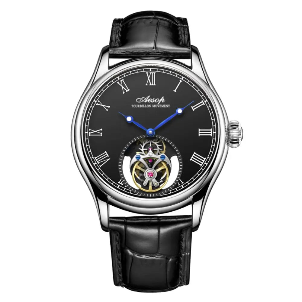 Aesop Luxury Skeleton Tourbillon Watch