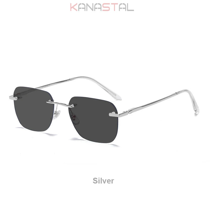 Polarized Frameless Titanium Sunglasses UV400