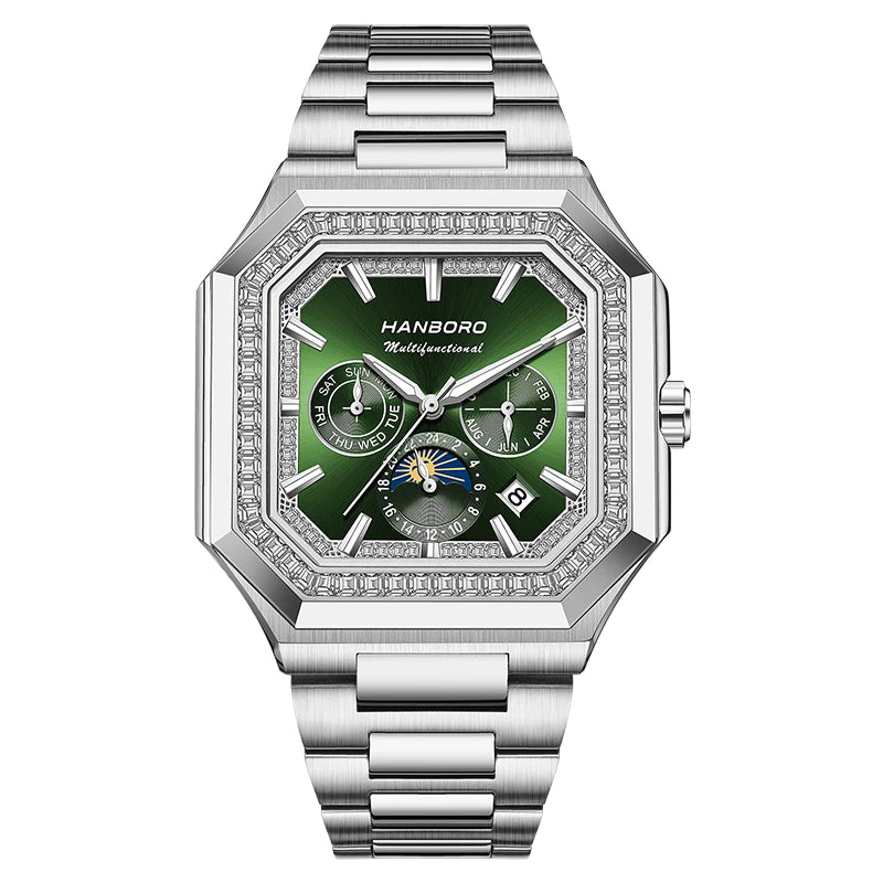 HANBORO Automatic Square Men's Fashion Watch