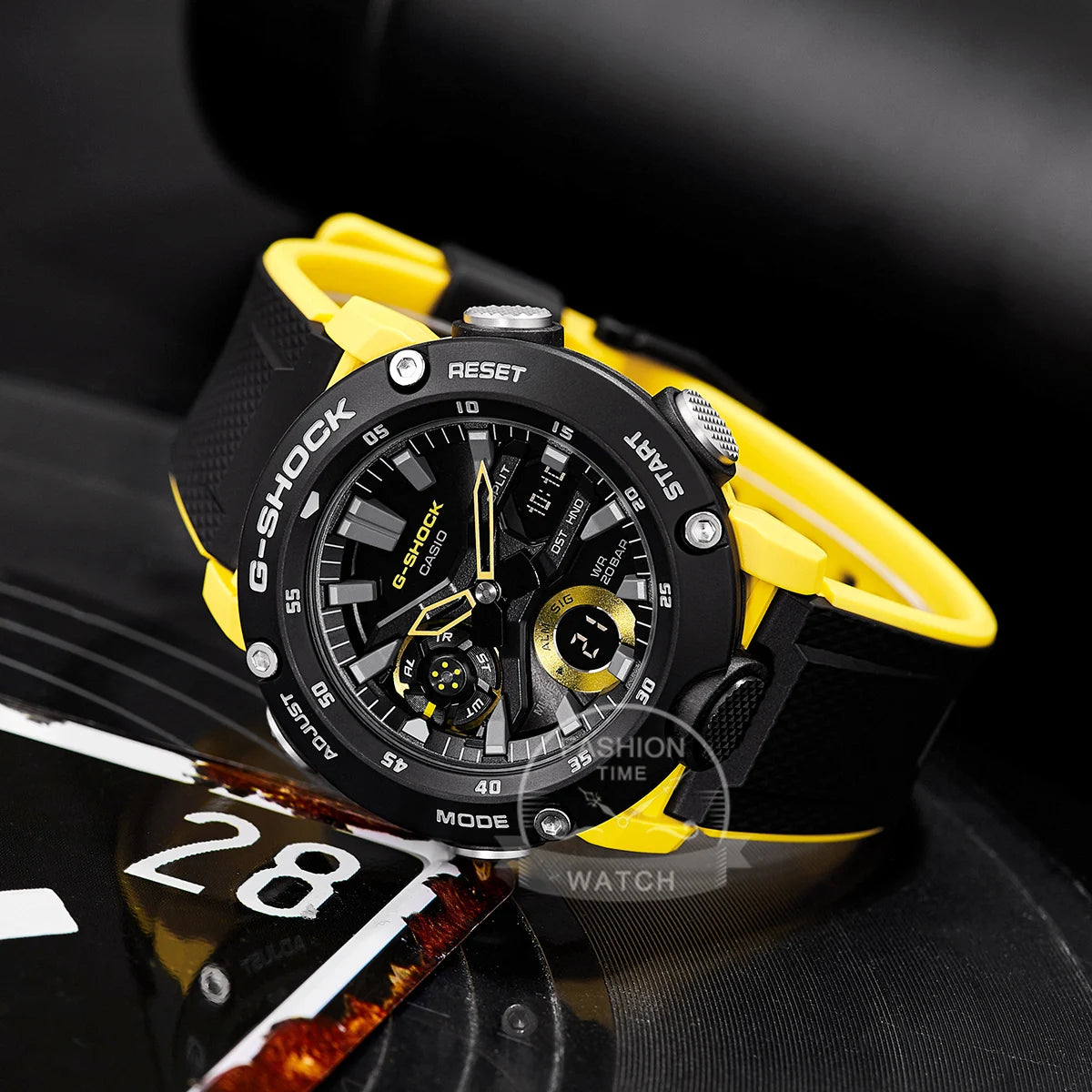 Relógio casio para homens g choque fazenda carvalho movimento octogonal à prova dwaterproof água eletrônico duplo display relógio digital