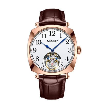 Aesop Flying Tourbillon Skeleton Watch for Men