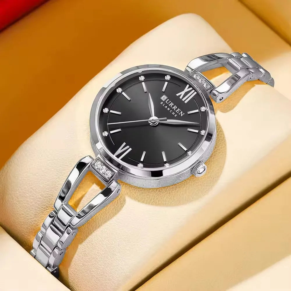 Curren 9092 Luxury 30mm Gold Watch For Woman Diamond Ladies Quartz Watch Waterproof Stainless Steel Women часы женские наручные