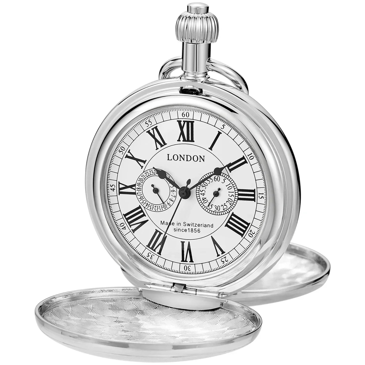 Imperial Luxury Mechanical Pocket Watch with Chain