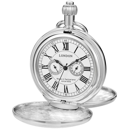Imperial Luxury Mechanical Pocket Watch with Chain