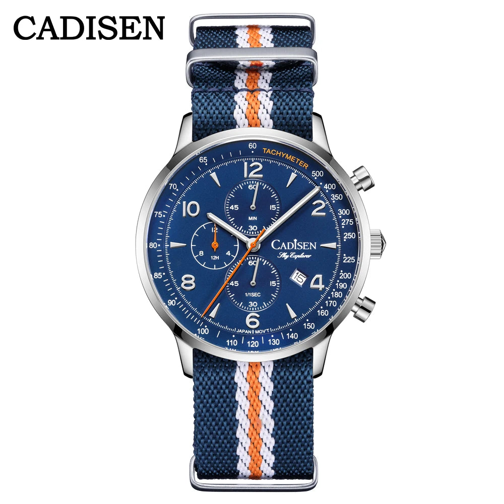 CADISEN Chronograph Men's Quartz Watch - MIYOTA Movement