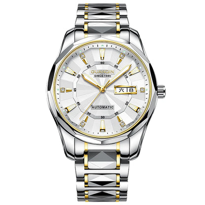 Men's Tungsten Steel Luminous Mechanical Watch